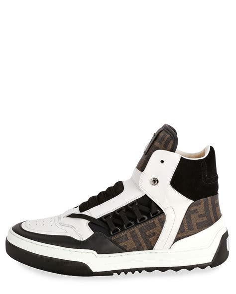 sneakers fendi homme|saks Fendi high top sneakers.